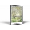 Claude Monet Claude Monet - Woman Seated under the Willows | Obraz Vintessia v ráme Rozmery obdĺžnik: 50x75, Rám: Čierny matný-alu