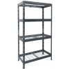 Majster Regál Rivet 180 x 90 x 45 cm 4 police antracitová sivá