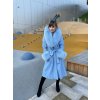 Max Original Leather Dámsky kožený kabát REBECCA fur celeste (48 XL) - Celeste - 48