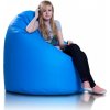 INTERMEDIC SK - Sedací vak Mega Sako z ekokože 135x85 cm | relaxačné a pôrodné kreslo, 335 l E19 - Modrá svetlá