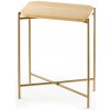 Kalune Design Odkladací stolík Shb-003 z masívu zlatý/dub prírodný