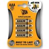 Alkalická batéria AAA JCB typ LR03 Super (4ks v blistri) (SOLIJCB-LR03-4B)