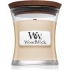 Woodwick Vanilla Bean vonná sviečka s dreveným knotom 85 g