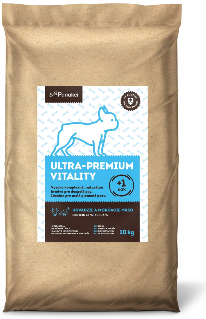 Panakei Ultra Premium Granule pre malé plemená psov Dospelácke Hovädzie Morčacie 4 kg