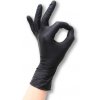 BDS nitrilové jednorázové čierne barber rukavice L 100ks
