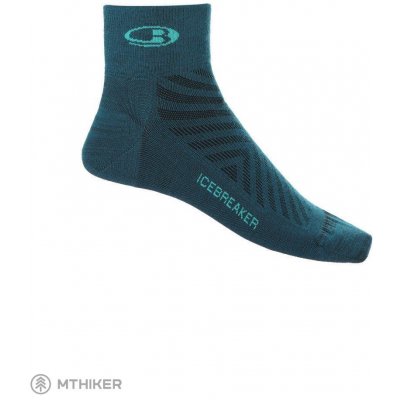 Icebreaker Run+_Ultralight Mini dámske ponožky Green Glory/Fresh