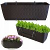 Prosperplast RATOLLA PW 49,2x17,2x17,4cm truhlík s miskou tmavě hnedý