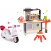 Set reštaurácia s elektronickou kuchynkou Chef Corner Restaurant Smoby a odrážadlo Corolle so sedadlom pre bábiku