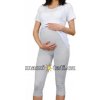 Be MaaMaa Tehotenské farebné legíny 3/4 dĺžky - šedá, vel. XL, XL (42)