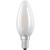 Osram LED žiarovka STAR, E14, 6W, guľatá, číra, teplá biela
