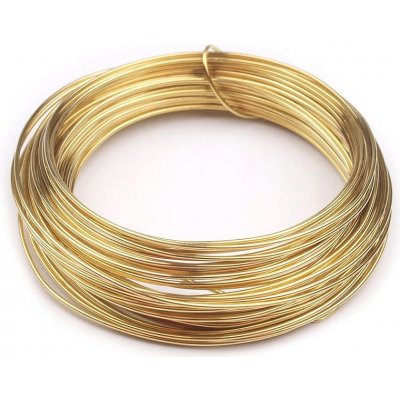 Drôt medený, lakovaný Ø0,8 mm zlatá 1ks
