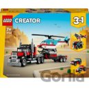 LEGO® Creator 31146 Nákladiak s plochou korbou a helikoptéra