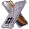 Techsuit – Shockproof Clear Silicone nárazuvzdorné priehľadné silikónové puzdro pre Xiaomi Redmi Note 15 Pro 5G – dymovo čierne