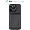 FixPremium Carbon s MagSafe Wallet iPhone 13 Pro čierne