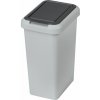 Tontarelli Odpadkový kôš Touch & Lift, 25 l, sivý/antracit, 8104308ACA