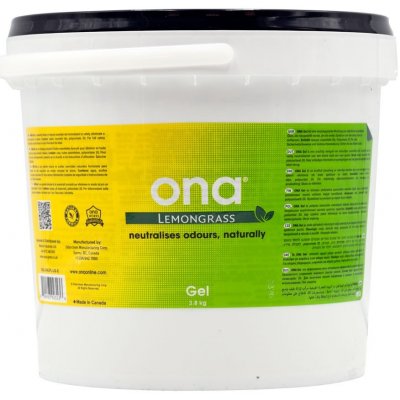 ONA Gel neutralizátor zápachu Lemon Grass 4 l