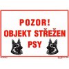 ČERVA Tabulka bezpečnostní - Objekt je střežen služebními psy 9903002299999