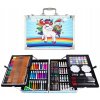 KIK KX5353 Veľká sada v kufríku pre malých maliarov 145 ks modrá