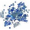 Amscan Konfety Happy Birthday - modré mix