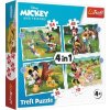 TREFL Mickey Mouse: Krásný den 4v1 35,48,54,70 dielov