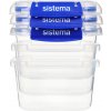 SISTEMA Klip It Plus Krabička na potraviny sada 3 ks 2 klipy 400 ml
