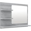 Shumee Kúpeľňové zrkadlo sivé sonoma 60 × 10,5 × 45 cm kompozitné drevo