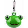 Prívesok s rolničkou zvieratka, tekvica - zelená žaba (10 ks)