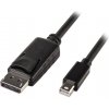 PremiumCord Mini DisplayPort - DisplayPort V1.2 prípojný kábel M/M 1m kport7-01