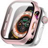 VSETKONAMOBIL 87164 PC FULL COVER Plastový kryt so sklom pre Apple Watch 10 42mm metalický ružový