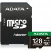 Adata Speed Plus/Micro SD/128GB/UHS-I U3/Class 10/+ Adaptér UD128GUI3V30A2SP-RA1
