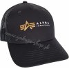 Alpha Industries Alpha Label Trucker Cap black čierna