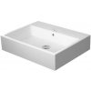 Duravit Vero Air - Umývadlová misa, 60x47 cm, s prepadom, bez otvoru na batériu, biela 2352600060