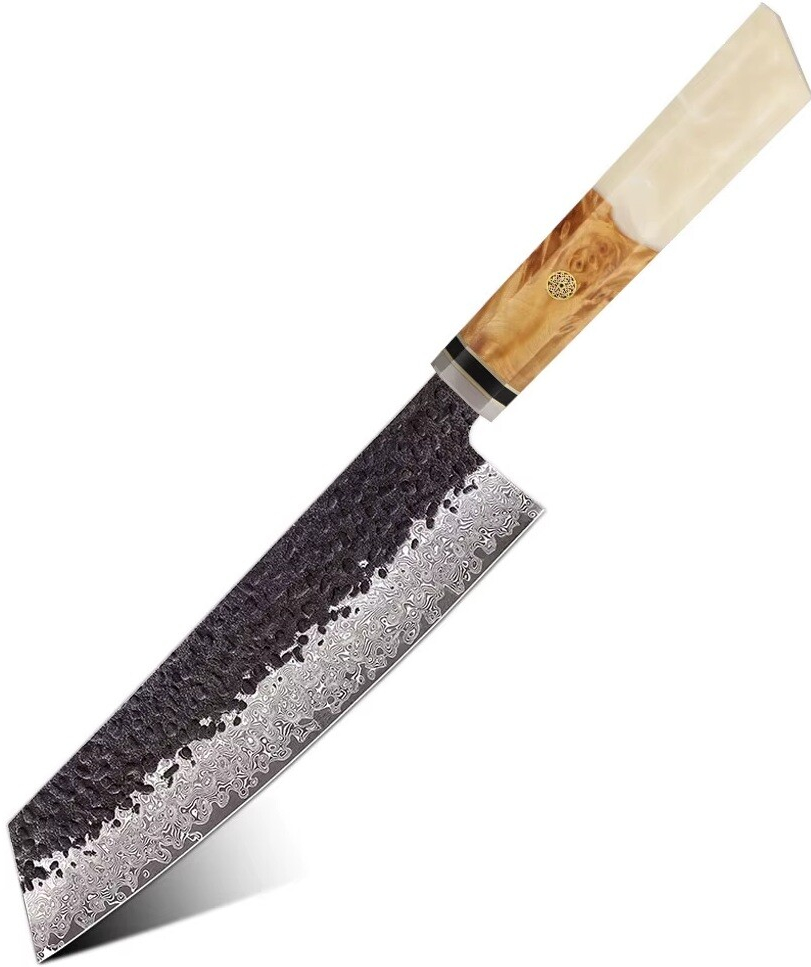 IZMAEL Damaškový kuchynský nôž Airi Kiritsuke/Biela 19 cm