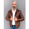 Max Original Leather Pánska kožená bunda 5201 FUR brown-82 (3XL 58-60) - Brown-82 - 3XL