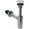 Geberit ONE - Designový sifón s výpustom, chróm/biela 151.019.01.1