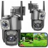 DVOJITÁ VONKAJŠIA WIFI KAMERA SMART IP QUADHD 4MPX APLIKÁCIA DETEKCIA IR