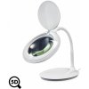 Stolná LED lampa IB-9101 s lupou 122mm, reguláciou a zväčšením 2.25x, 5D