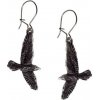 Alchemy Gothic Náušnice Čierny havran E333