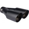 Koncovka výfuku z nehrdzavejúcej ocele čierna matná AMiO-04063