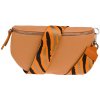 NovaKabelka.sk Reni Grande Arancio s prídavným popruhom III kožená talianska crossbody kabelka oranžová