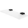 Nimco Kibo - Polička, dĺžka 40 cm, matné sklo/čierny mat Ki-14091B-40-90