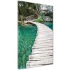 Vertikálny foto obraz fotografie na skle Plitvické jazerá 50x100 cm