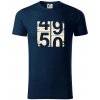 Tachometer 50 - Tričko z organickej bavlny - XL ( Tmavomodrá (veľmi tmavá - skoro čierna) )