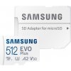 Samsung EVO Plus/micro SDXC/512GB/UHS-I U3 / Class 10/+ Adaptér/Bílá MB-MC512SA/EU