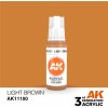 AK Interactive akrylová barva light brown 17 ml