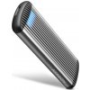 AXAGON EEM2-SA, USB micro-B 3.2 Gen 1 - M.2 SATA SSD kovový RIBBED box, bezskrutkový EEM2-SA