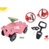 BIG set auto Flower Bobby Car Classic ružové a opierka a držiak na chodenie 56110-6