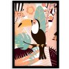Tukan- čierny rámik Plakat w ramce