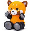 Panda červená plyšová 37 cm sediaca