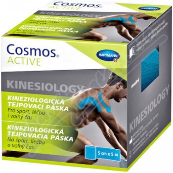Cosmos Active kineziologická tejpovacia páska modrá 1 ks 5cm x 5m